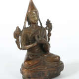 Lama Tsongkhapa Tibet, 19. Jh., Bronze, auf Lotuss… - photo 2