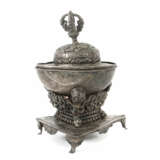 Kapala Schädelschale Tibet, 19. Jh., Silberblech, … - photo 1