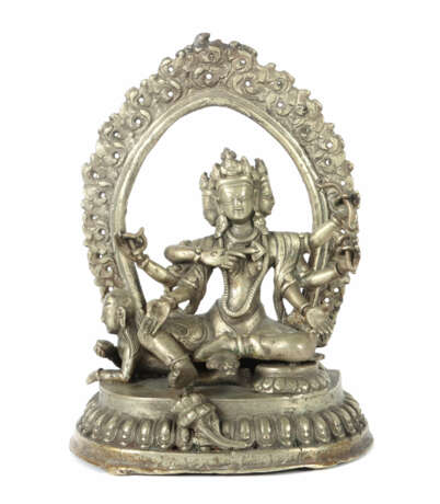 Prajnaparamita Nepal, wohl 1. Hälfte 20. Jh., Meta… - Foto 1