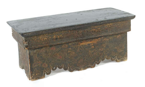Reisealtar Tibet, Anfang 19. Jh., Holz, polychrom … - photo 1