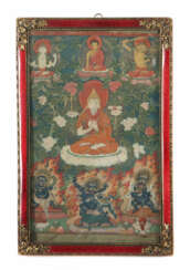 Miniatur mit Lama Tsongkhapa Nepal/Tibet, 19. Jh.,…