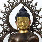 Buddha Shakyamuni Tibet, 19. Jh., Bronze, zweiteil… - photo 2