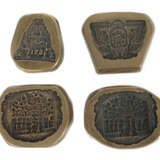 4 Gussmodelle Wohl Nepal, 20. Jh., massive Bronze,… - фото 1