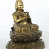 Lama Tibet, 18./19. Jh., Bronze, feuervergoldet, e… - photo 2