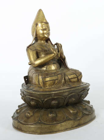 Lama Tibet, 18./19. Jh., Bronze, feuervergoldet, e… - photo 2