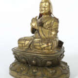 Lama Tibet, 18./19. Jh., Bronze, feuervergoldet, e… - photo 3
