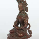Bodhisattva Dorje Sempa Tibet, um 1900, Bronze pat… - photo 2