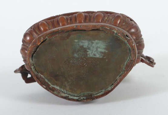 Bodhisattva Dorje Sempa Tibet, um 1900, Bronze pat… - photo 3
