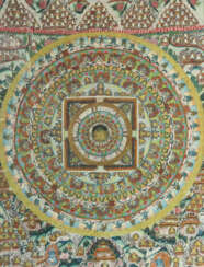 Mandala Thangka Nepal/Tibet, Mitte 20. Jh., Temper…