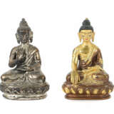 2 kleine Buddhas Shakyamuni Wohl Nepal, 20. Jh., e… - photo 1
