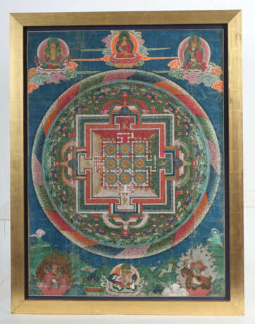 Mandala Thangka Tibet, 19./20. Jh., zentrales Mand… - photo 2