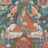 Thangka mit Padmasambhava Tibet, 18./19. Jh., zent… - фото 1