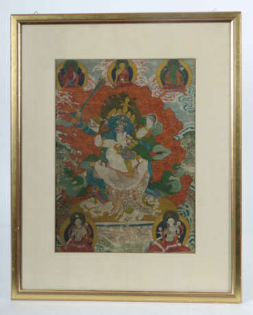 Thangka des Vajrapana mit Gefährtin Tibetisch-Chin… - Foto 2