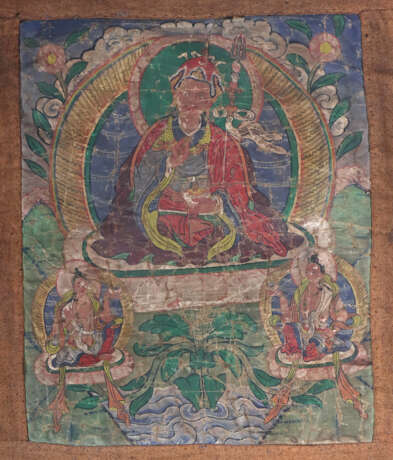 Thangka des Tsong-kha-pas Tibet, 18. Jh., Tempera … - Foto 1