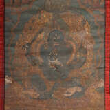 Thangka mit Mahakala Tibet, 2. Hälfte 19. Jh., Gou… - photo 1