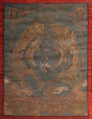 Thangka mit Mahakala Tibet, 2. Hälfte 19. Jh., Gou…