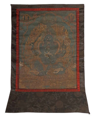 Thangka mit Mahakala Tibet, 2. Hälfte 19. Jh., Gou… - photo 2