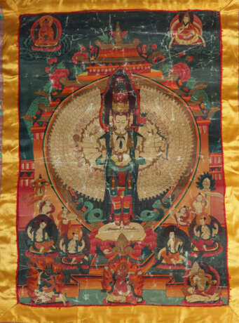 Thangka Avalokitshvara Sahasra-Bhuja Tibet, 19./20… - photo 1