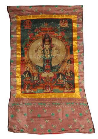 Thangka Avalokitshvara Sahasra-Bhuja Tibet, 19./20… - photo 2