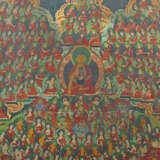 Thangka mit Shakyamuni und 90 Lamas Nepal, um 1900… - photo 2