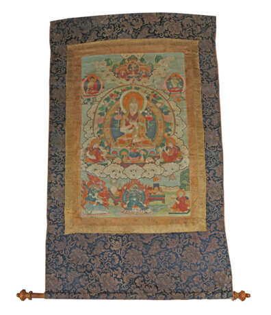 Thangka mit Lama Tsongkhapa Nepal/Tibet, 19. Jh., … - photo 2