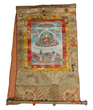 Thangka mit Lama Tsongkhapa Nepal, Anfang 20. Jh.,… - photo 2