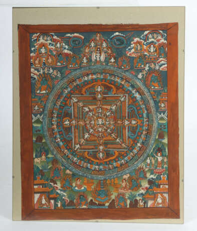 Mandala Thangka Kalachakra Nepal, Mitte 20. Jh., z… - photo 2
