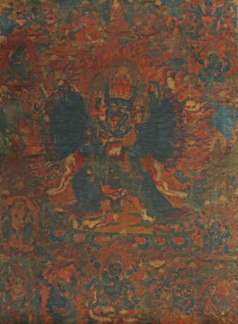 Thangka des Vajrabhairava Tibet, ca. 18. Jh., sehr… - photo 1