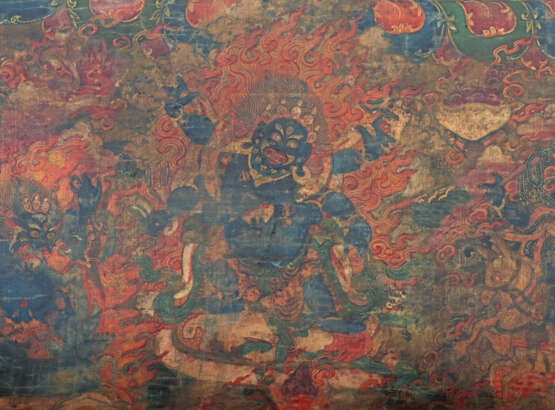 Thangka des Vajrabhairava Tibet, ca. 18. Jh., sehr… - photo 2