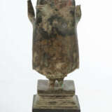 Stehender Buddha Thailand, 20. Jh., Bronze, auf Ho… - photo 2