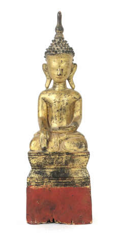 Buddha Thailand, 19./20. Jh., Holz, geschnitzt, ve… - Foto 1