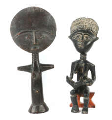 Akuaba und Maternité Ghana u. a., Holz geschnitzt …