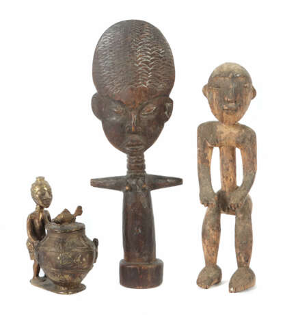Drei Afrikanische Figuren Ghana, Elfenbeinküste u.… - photo 1