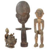 Drei Afrikanische Figuren Ghana, Elfenbeinküste u.… - photo 1
