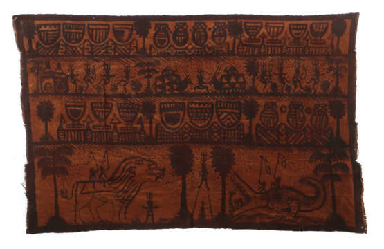 Tuch mit Kanaga-Maskenfiguren Mali, mehrbahniges B… - photo 1