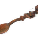 Löffel mit figürlichem Griff DR Kongo, Holz, gesch… - photo 1