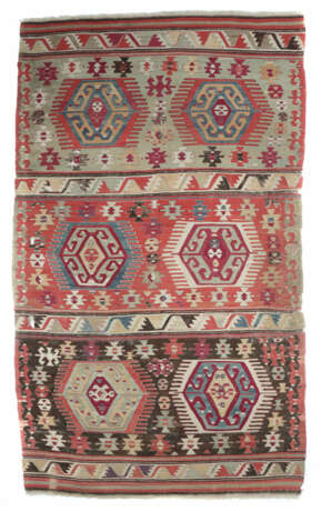 Kelim mit 3x2 Medaillons Anatolien, Ende 19. Jh., … - photo 1