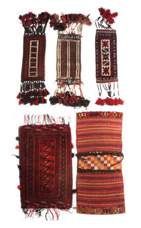Zwei Taschen und drei Schmuckpaneele Turkmenistan/… - photo 1