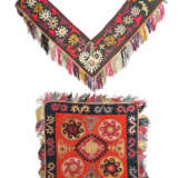 Zwei alte Uzbek Lakai Stickereien Usbekistan/Afgha… - photo 1
