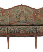 Furniture. Barock-Sofa mit Stickerei-Bezug wohl Aachen-Lüttic…
