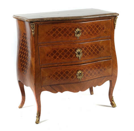 Barock-Kommode mit Rautengittermarketerie 18. Jh.,… - фото 1