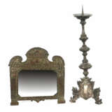 Altarleuchter und Spiegel 18. Jh./19. Jh., Altarle… - Foto 1