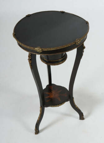Napoleon III.-Gueridon mit Schubfach um 1870, Holz… - photo 2