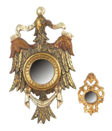Figürlicher und kleiner Wandspiegel 19./20. Jh., 1… - фото 1