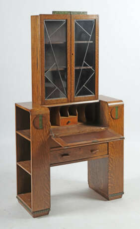 Art Déco-Sekretär wohl England, um 1935, Mooreiche… - Foto 2