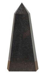 Obelisk polierter, schwarzer Stein als 6-seitige S…