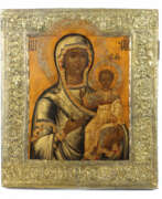 Religious items. Ikone ''Muttergottes von Smolensk'' mit Basma Russ…