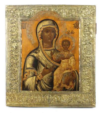 Ikone ''Muttergottes von Smolensk'' mit Basma Russ… - photo 1
