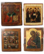 Religious items. Vier Ikonen Russland 18./19. Jh., variierende Dars…