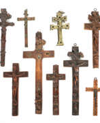 Religious items. Konvolut Reliquienkreuze überwiegend alpenländisch…